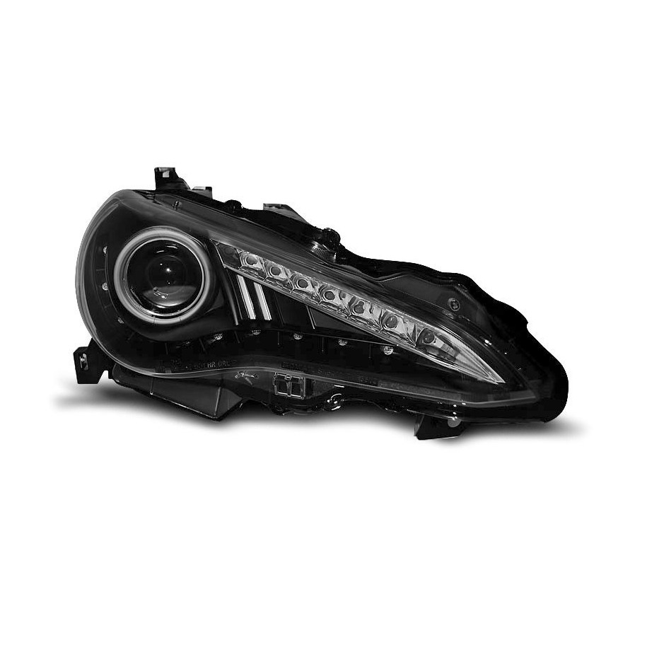 LAMPY REFLEKTORY TOYOTA GT86 12-16 BLACK XENON DRL