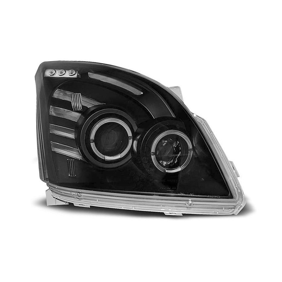 LAMPY TOYOTA LAND CRUISER 120 2003-09 RINGI BLACK