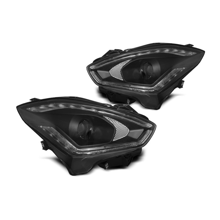LAMPY PRZÓD SUZUKI SWIFT VI 2017- TUBE BLACK LED DTS