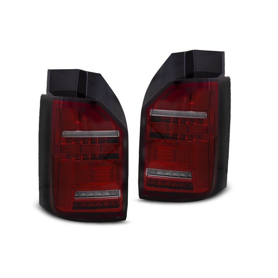 LAMPY DIODOWE VW T6.1 2020- RED SMOKE FULL LED BAR DTS