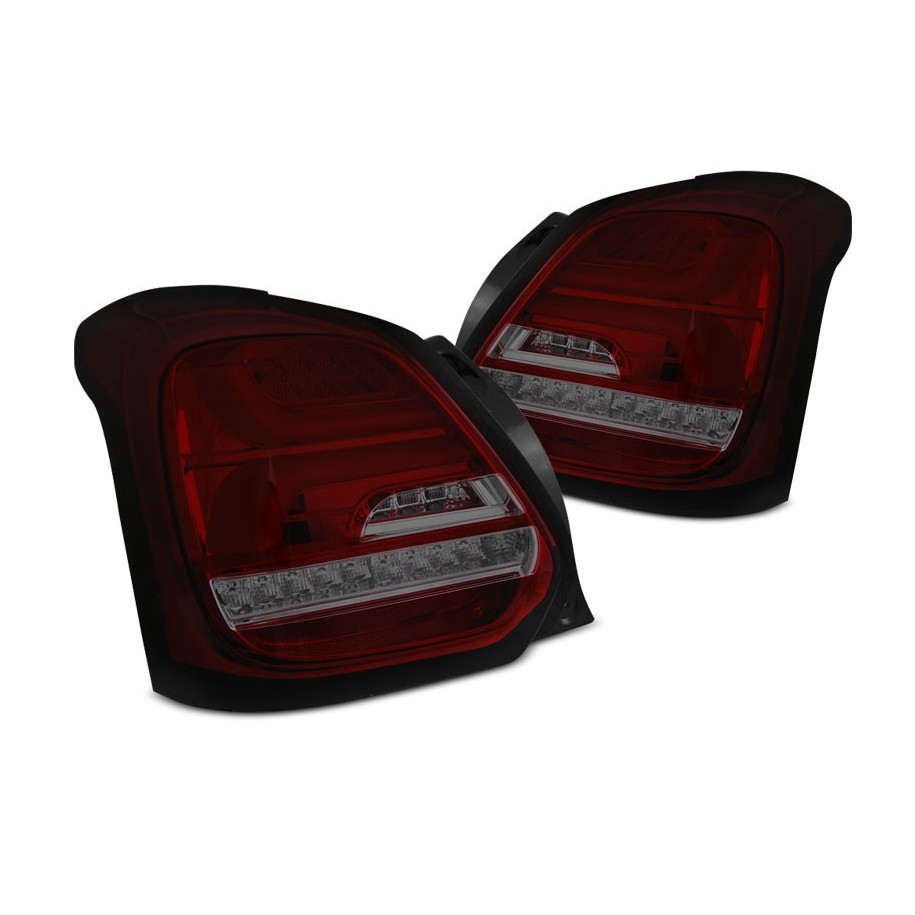 LAMPY DIODOWE SUZUKI SWIFT VI 2017- RED SMOKE FULL LED BAR DTS