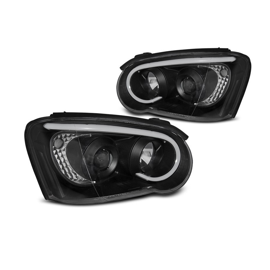 LAMPY REFLEKTORY SUBARU IMPREZA II 2003-05 BLACK TUBE LED