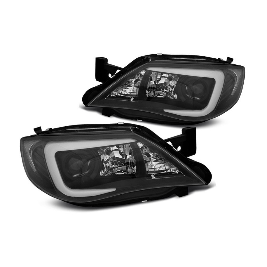 LAMPY SUBARU IMPREZA III GH2007-12 BLACK TUBE XENON