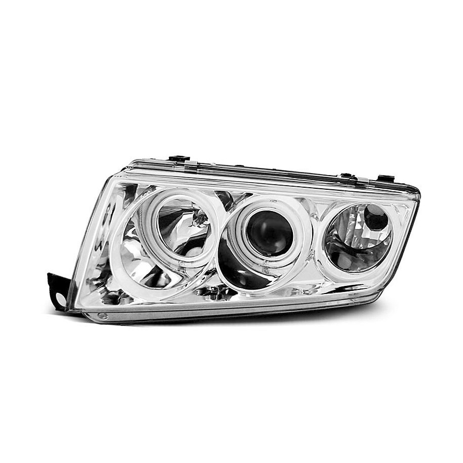 LAMPY REFLEKTORY SKODA FABIA 1999-08 RINGI CHROM CCFL