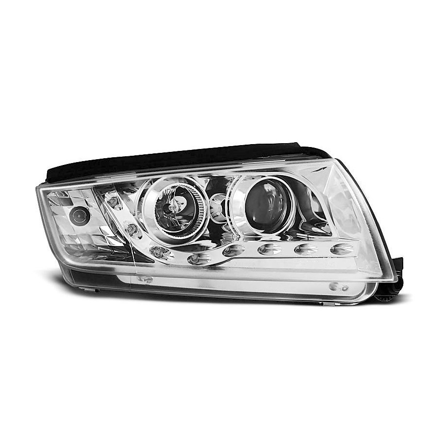 LAMPY REFLEKTORY SKODA FABIA 1999-08 LED CHROME