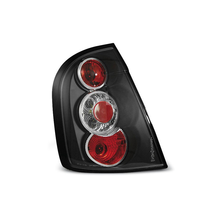 LAMPY TYLNE SKODA FABIA I HB 1999-04 BLACK TUNING