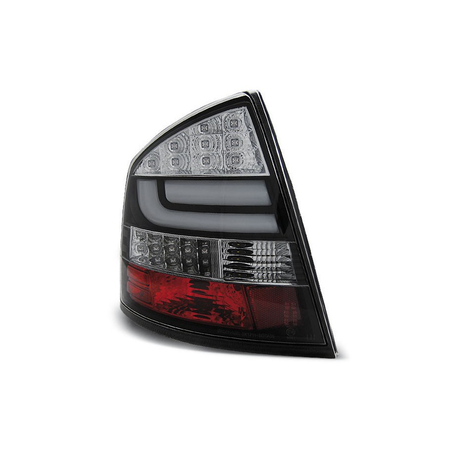 LAMPY DIODOWE SKODA OCTAVIA II 2004-12 BLACK LED BARBAR