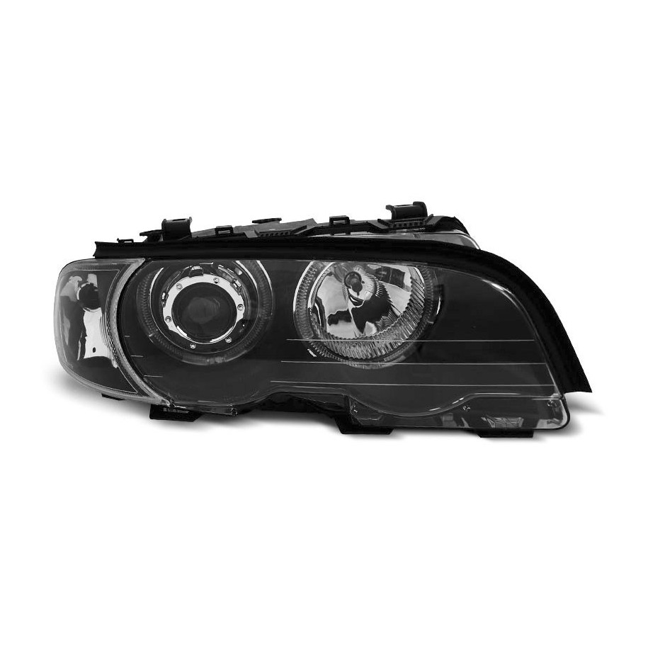 LAMPY BMW E46 99-03 COUPE CABRIO RINGI BLACK LED