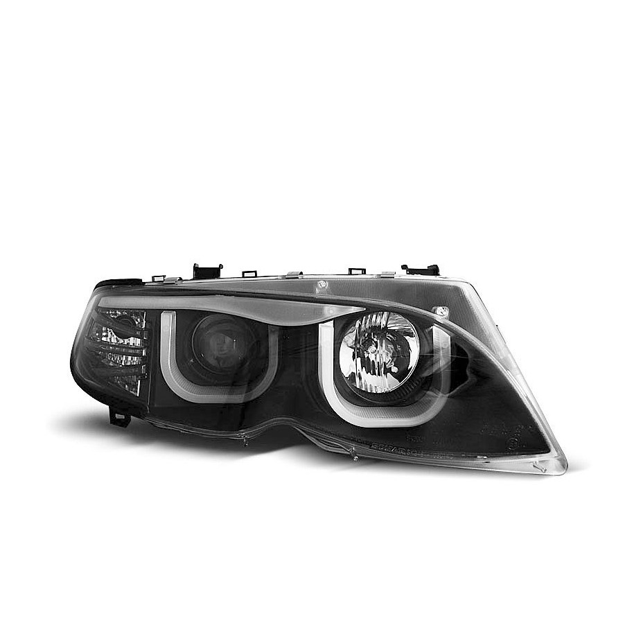 LAMPY REFLEKTORY BMW E46 01-05 RINGI 3D ANGEL EYES BLACK