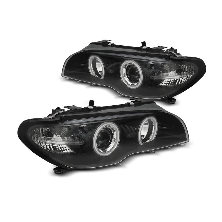 LAMPY REFLEKTORY BMW E46 03-06 C/C BLACK XENON
