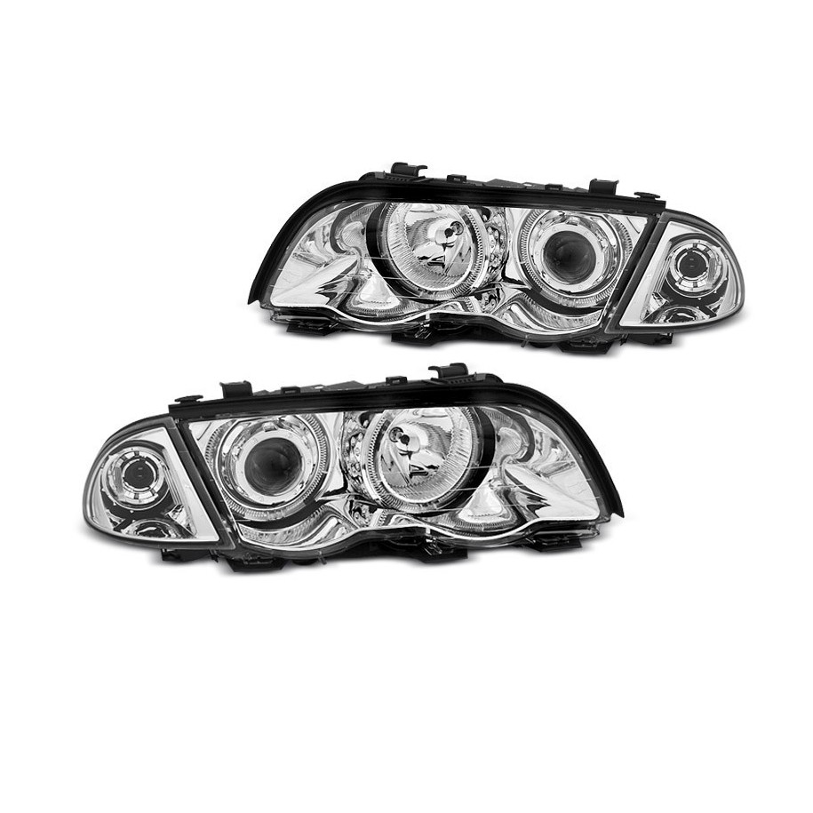 LAMPY BMW E46 98-01 SEDAN TOURING RINGI LED CHROME