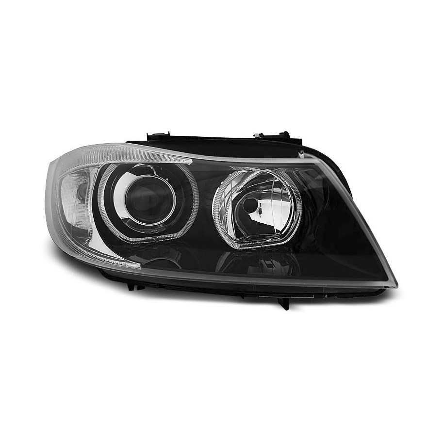 LAMPY BMW E90 E91 05-11 RINGI LED BLACK RHD/LHD