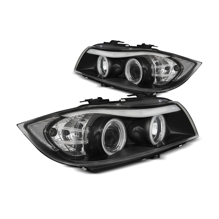 LAMPY REFLEKTORY BMW 3 E90 E91 05-08 RING BLACK