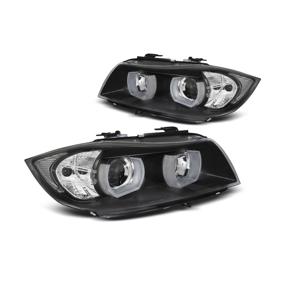 LAMPY REFLEKTORY BMW E90/91 05-08 RING BLACK XENON