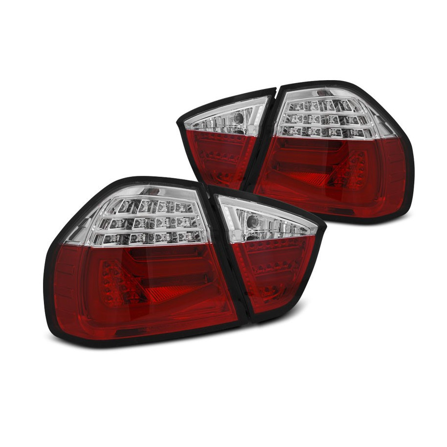LAMPY DIODOWE BMW E90 05-08 RED WHITE LED BAR