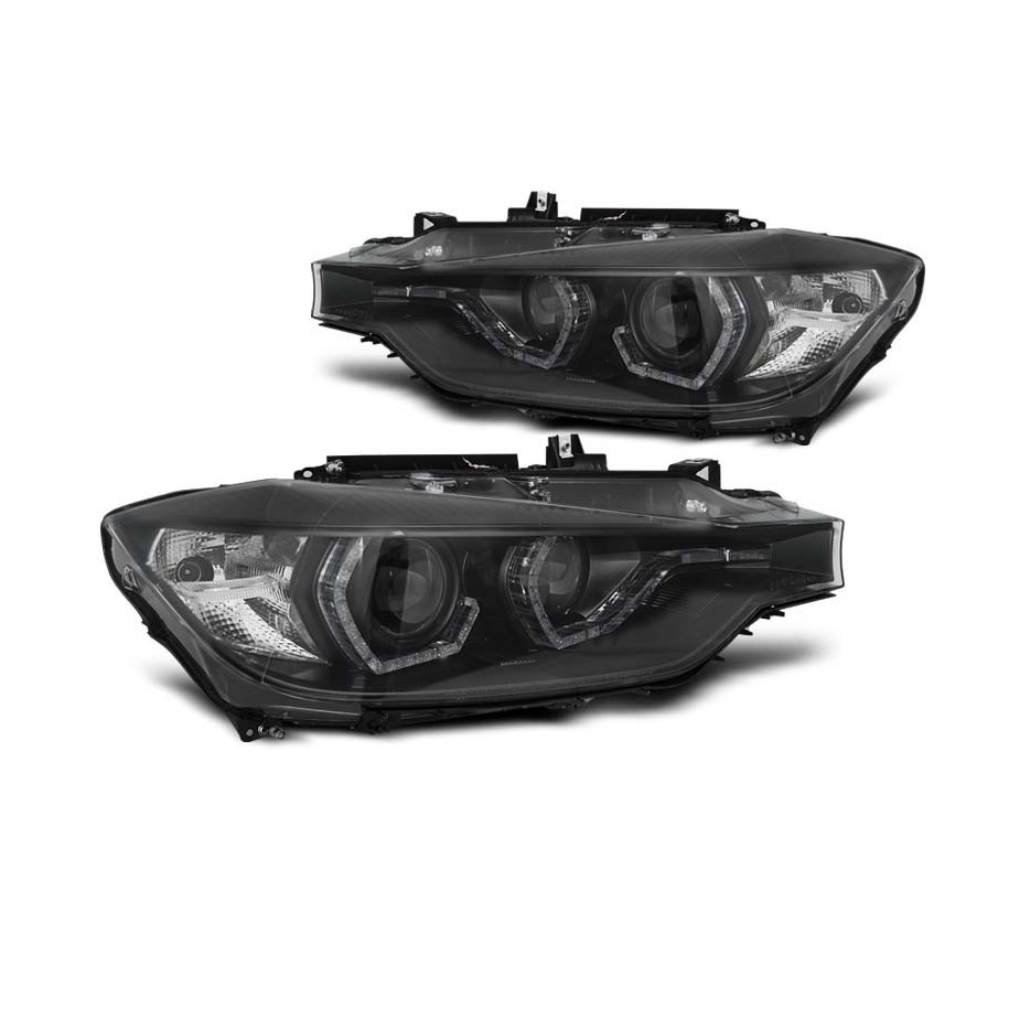 LAMPY BMW F30 F31 11-15 LED BLACK DRL XENON D1S
