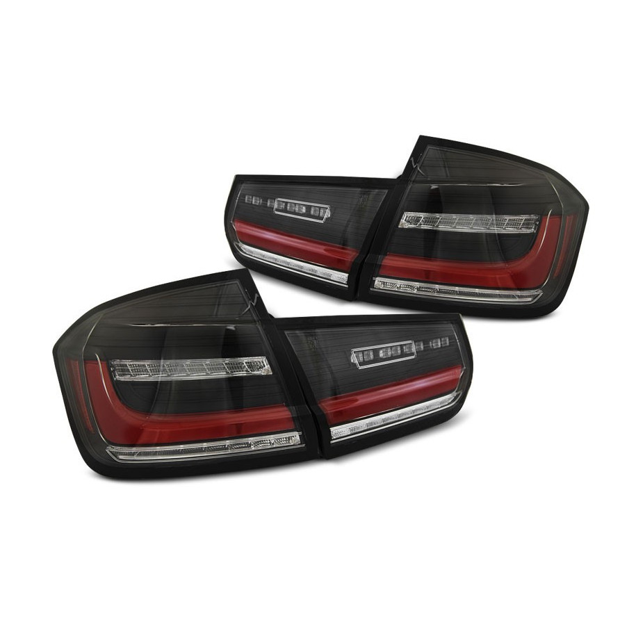 LAMPY DIODOWE TYŁ BMW F30 11-18 BLACK DTS LED