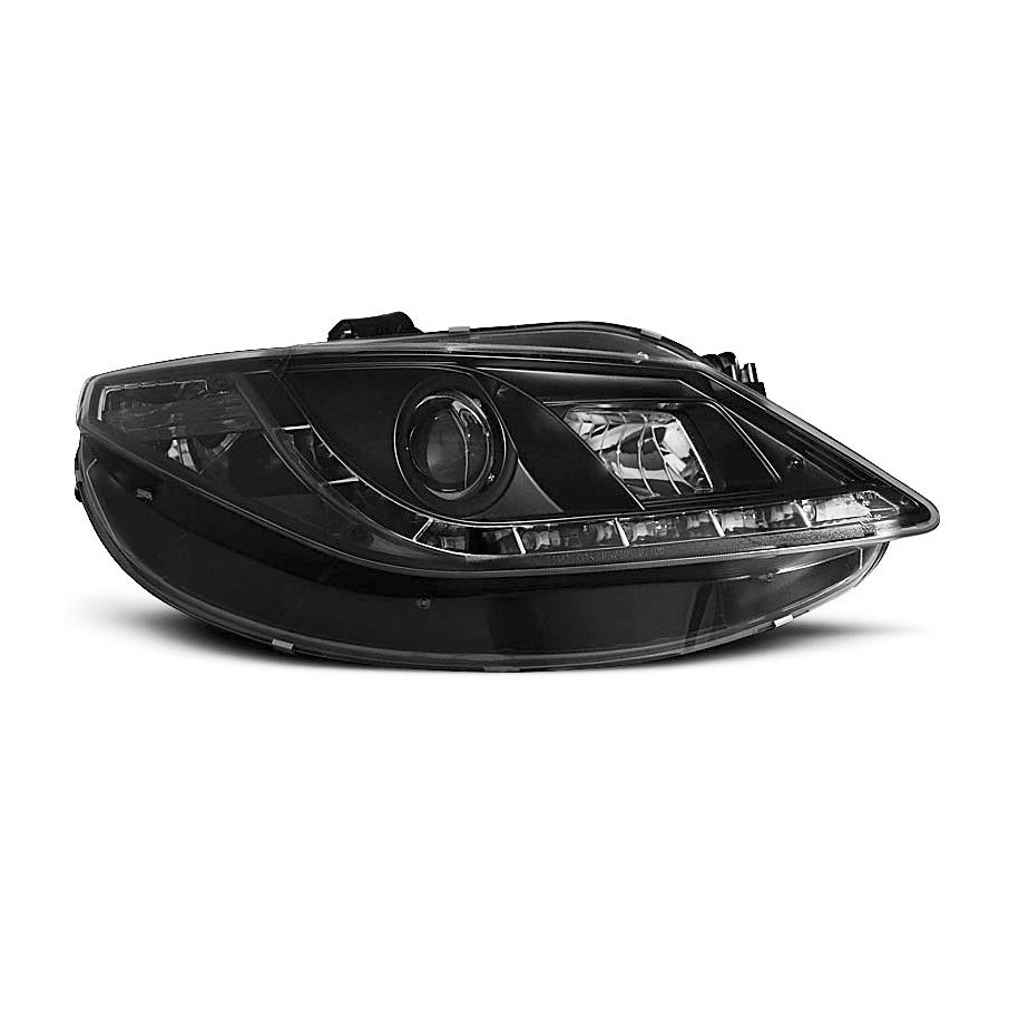 LAMPY PRZEDNIE SEAT IBIZA 6J 06.08- DAYLIGHT  BLACK LED