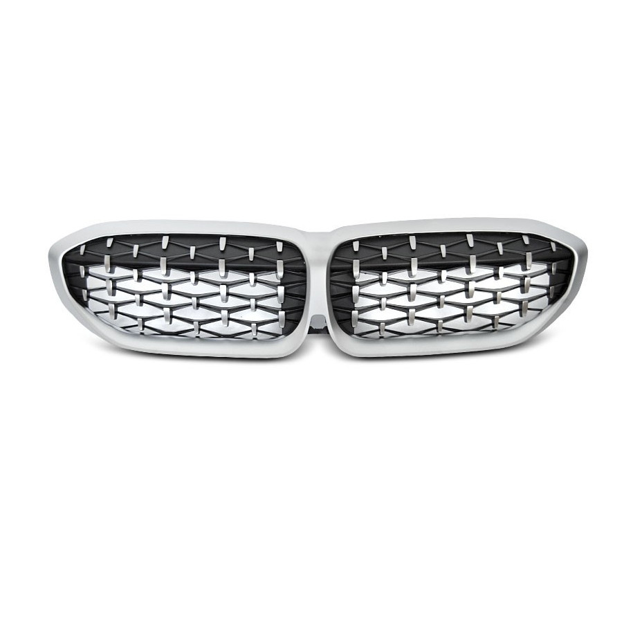GRILL ATRAPA NERKI BMW G20 G21 DIAMOND SILVER