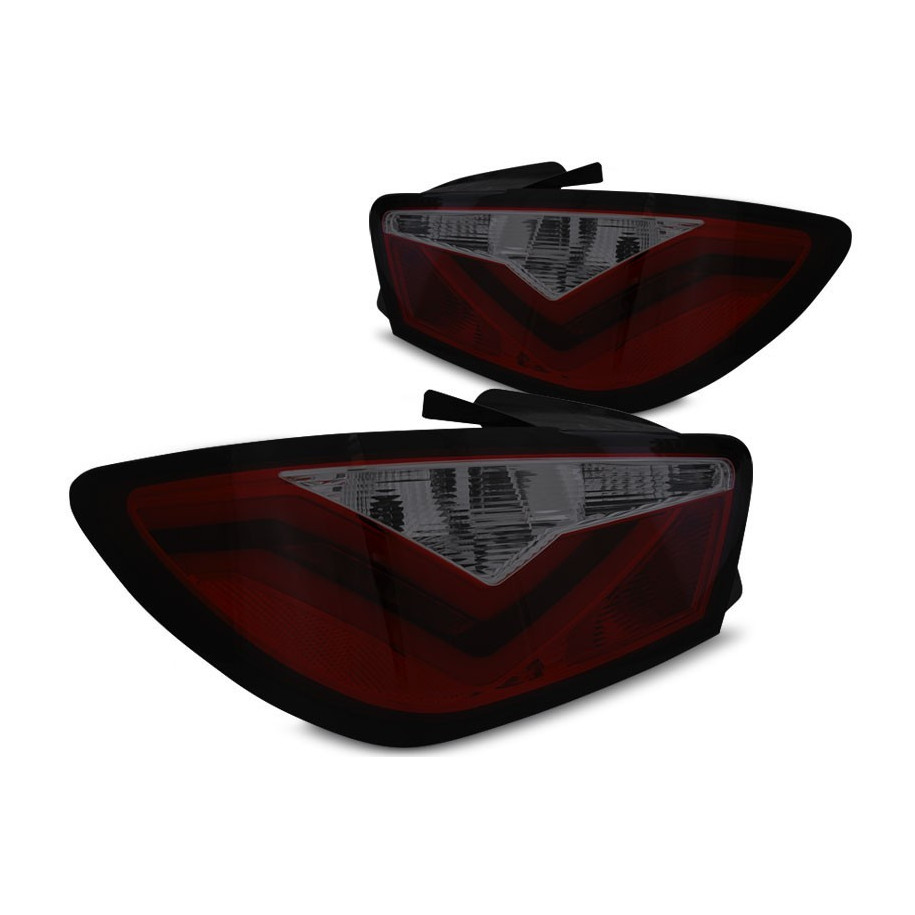 LAMPY TYLNE DIDOWE SEAT IBIZA 6J 3D 2008-12 RED SMOKE LED BAR