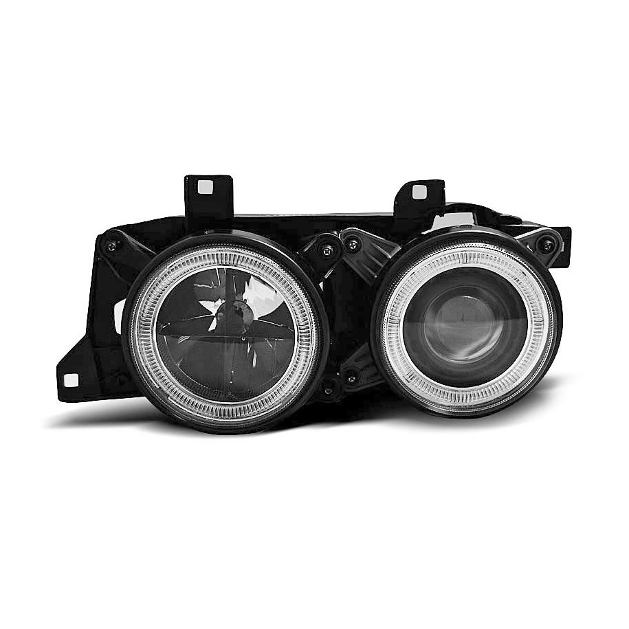 LAMPY REFLEKTORY BMW E32 E34 RINGI BLACK