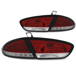 LAMPY TYLNE DIODOWE SEAT LEON 2009-13 RED WHITE LED