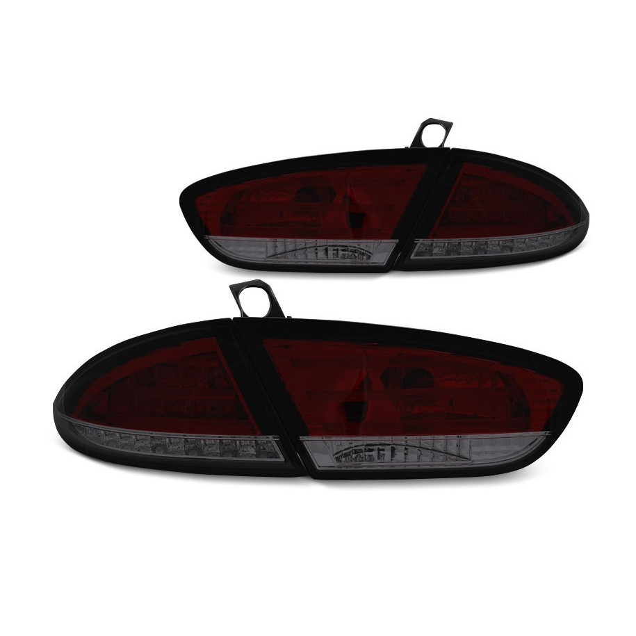 LAMPY TYLNE DIODOWE SEAT LEON 2009-13 RED SMOKE LED