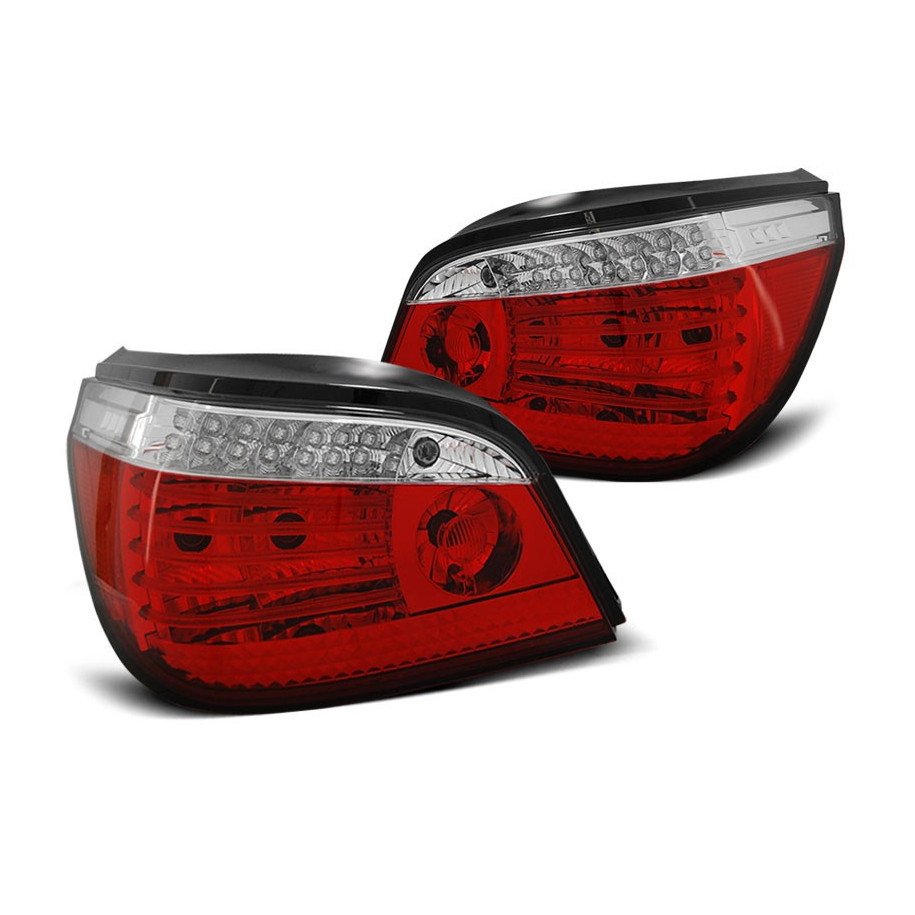 LAMPY BMW E60 03-07 RED WHITE LED SEQ