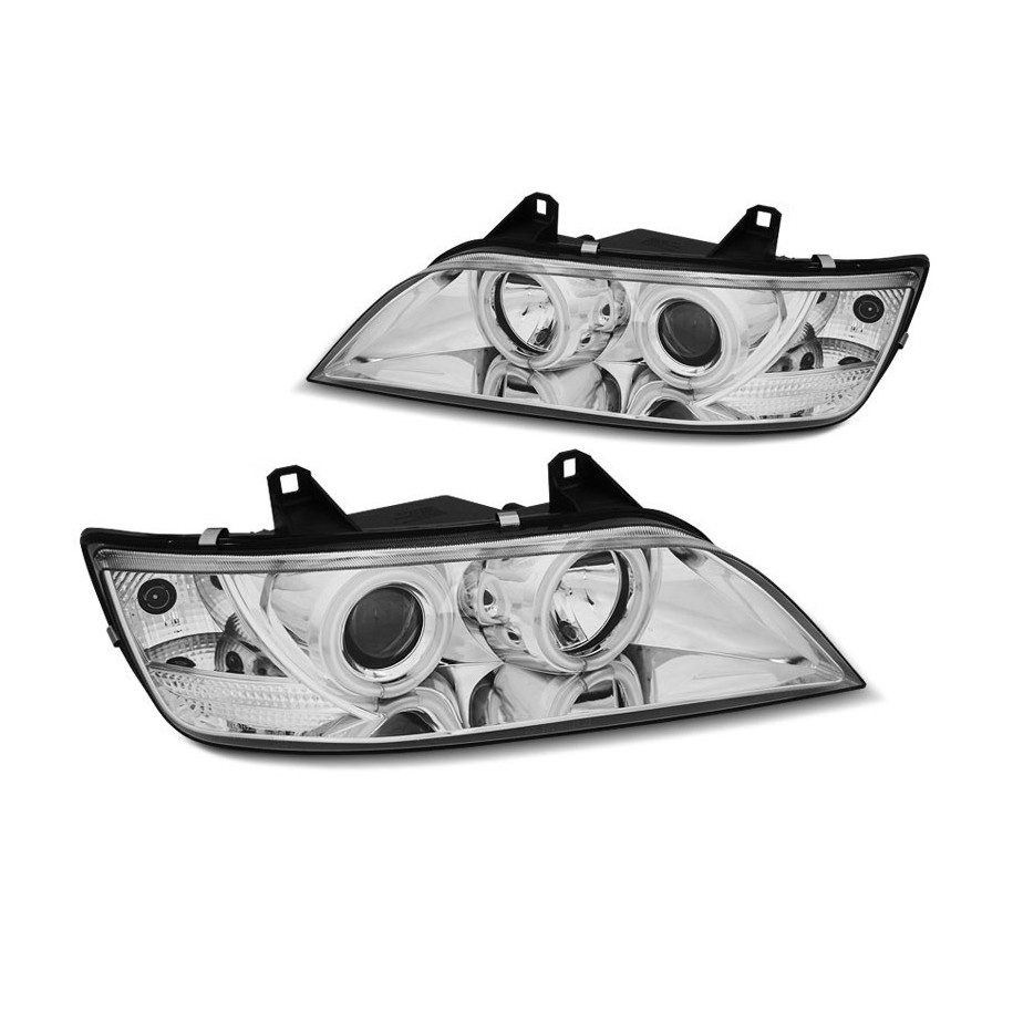 LAMPY PRZEDNIE BMW Z3 96-02 RINGI CCFL CHROME