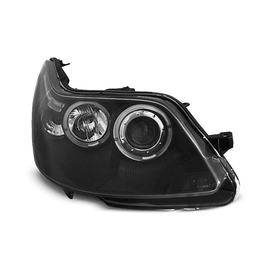 LAMPY CITROEN C4 04-10 RINGI SOCZEWKI BLACK