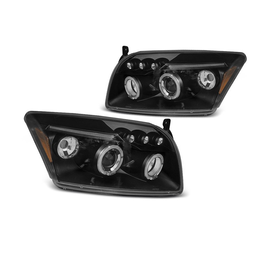 LAMPY DODGE CALIBER 06-12 ANGEL EYES BLACK