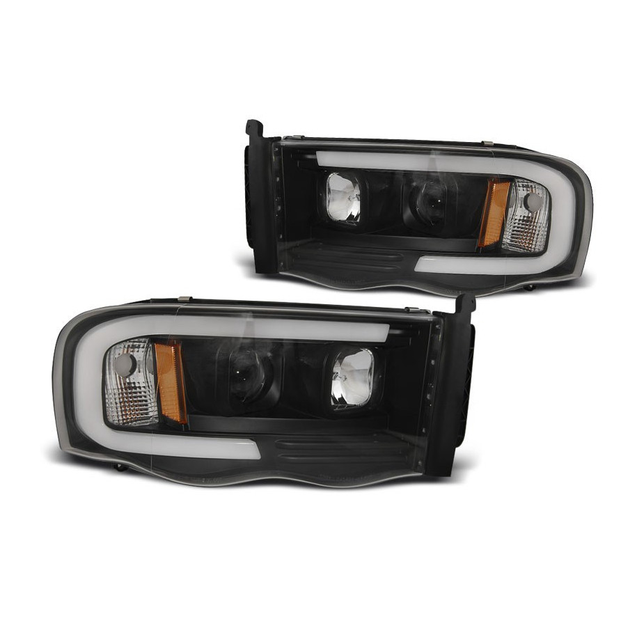 LAMPY DODGE RAM 02-06 TUBE LIGHT BLACK