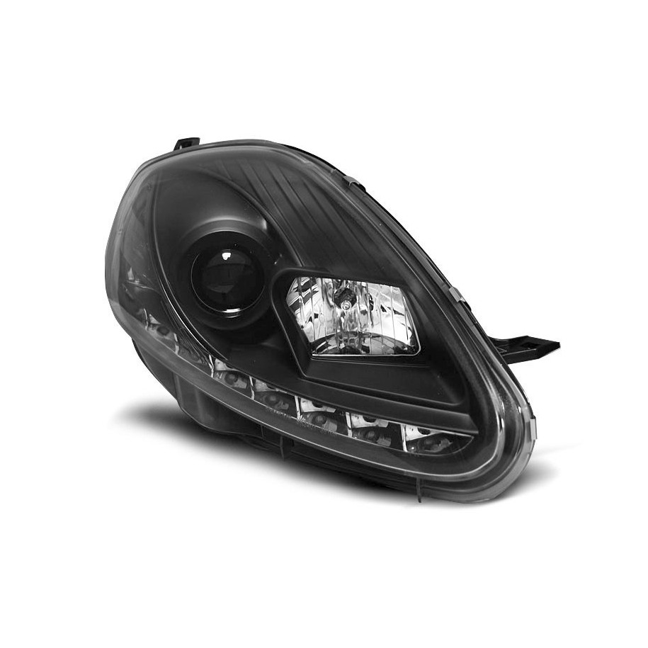 LAMPY REFLEKTORY FIAT GRANDE PUNTO 08-09 BLACK LED