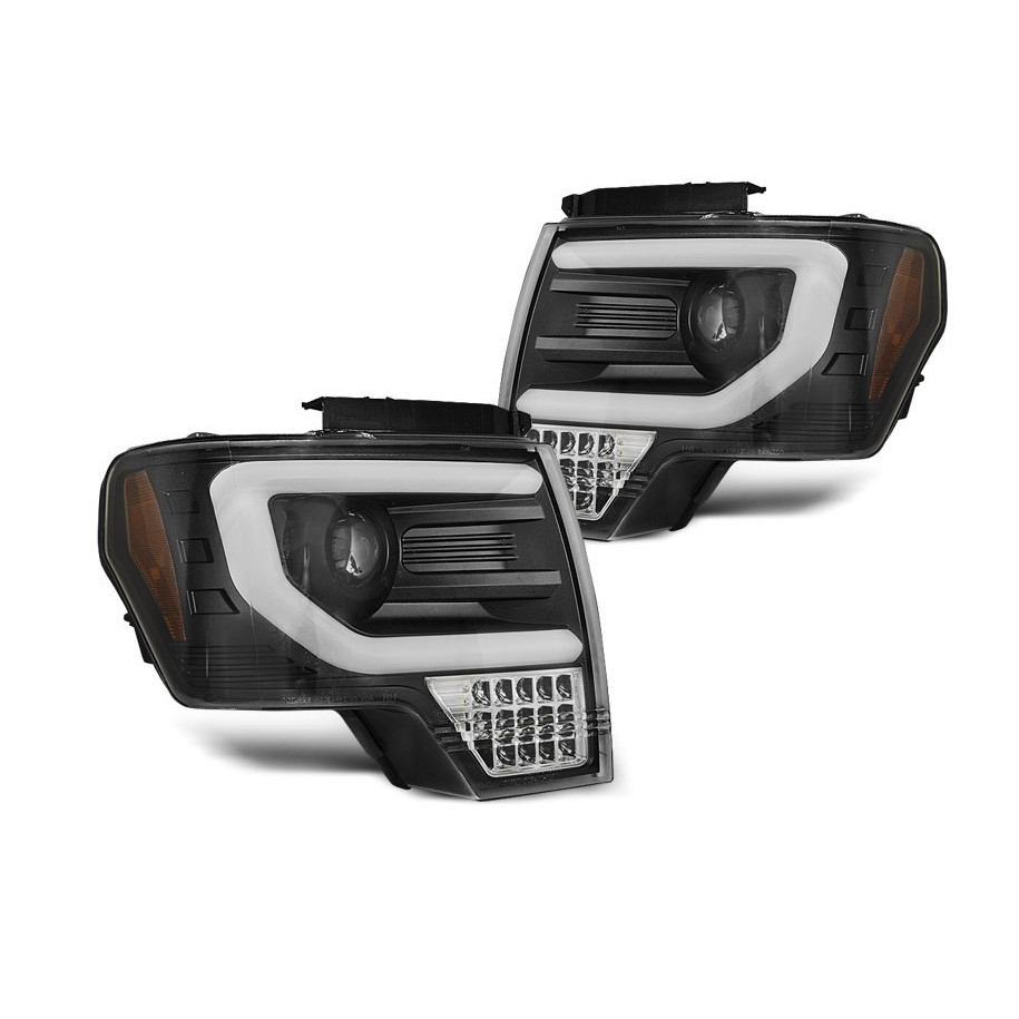 LAMPY PRZEDNI FORD F150 MK12 08-14 BLACK LED