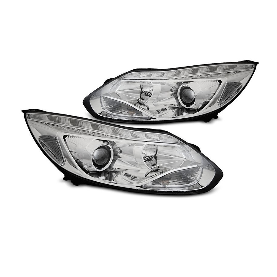 LAMPY REFLEKTORY FORD FOCUS MK3 11-14 LED CHROME