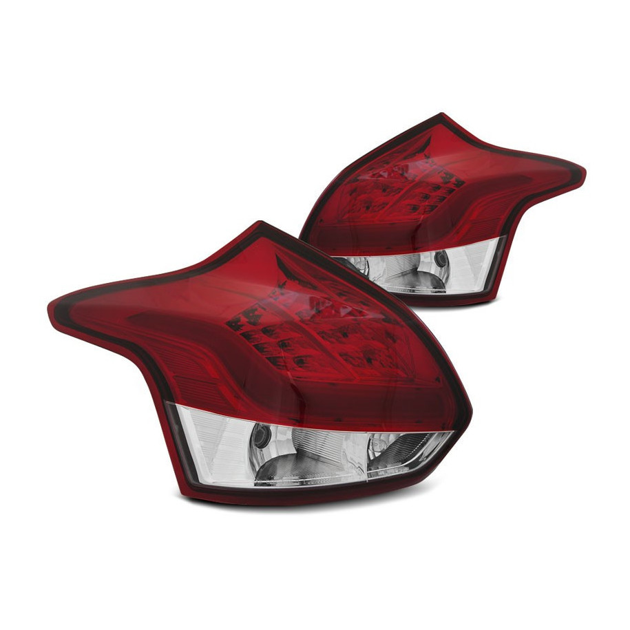 LAMPY DIODOWE FORD FOCUS 3 11-14 HB RED WHITE LED