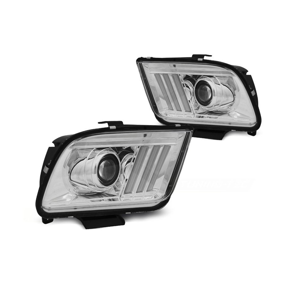 LAMPY FORD MUSTANG 04-09 CHROME LED BAR