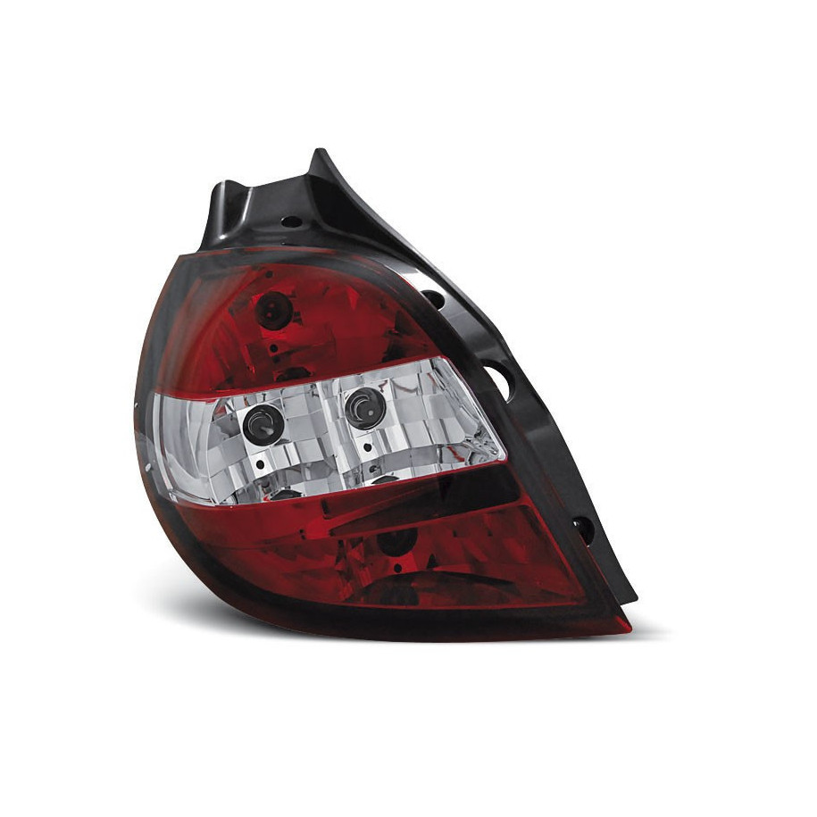 LAMPY TYLNE RENAULT CLIO III 2005-09 CLEAR RED WHITE
