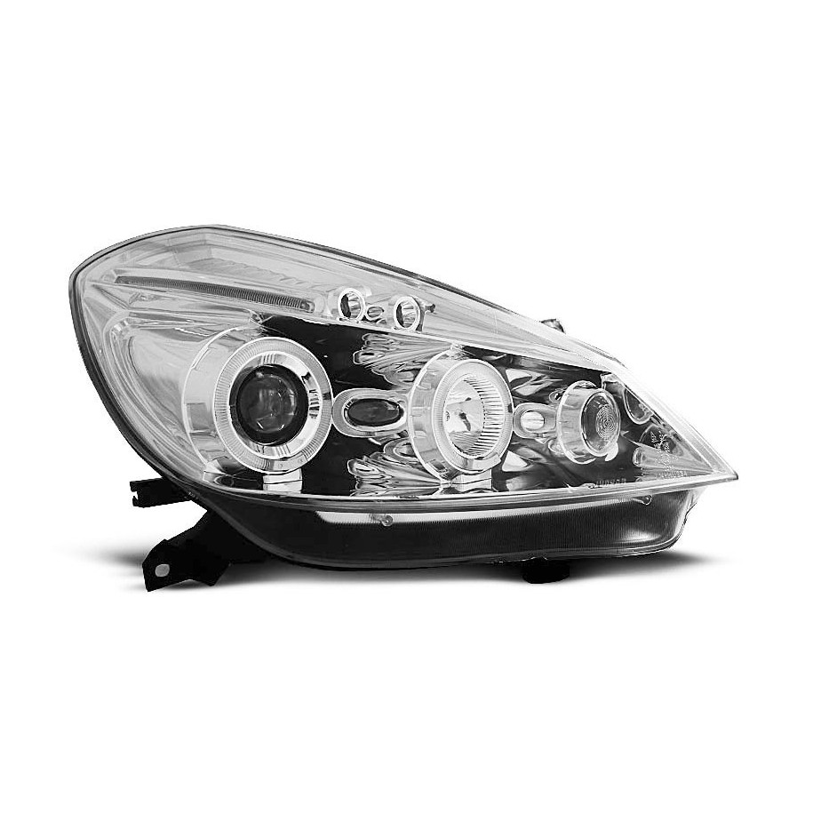 LAMPY REFLEKTORY RENAULT CLIO III 2005-09 RINGI CHROM