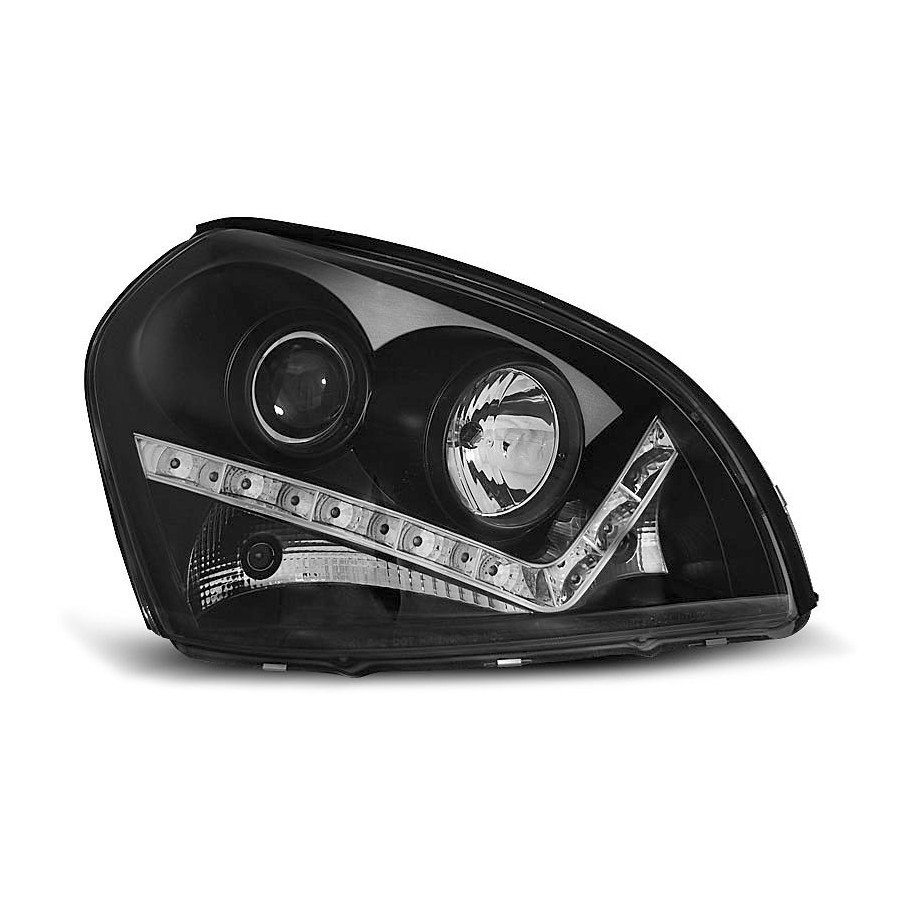 LAMPY HYUNDAI TUCSON 04-10 SOCZEWKI BLACK LED