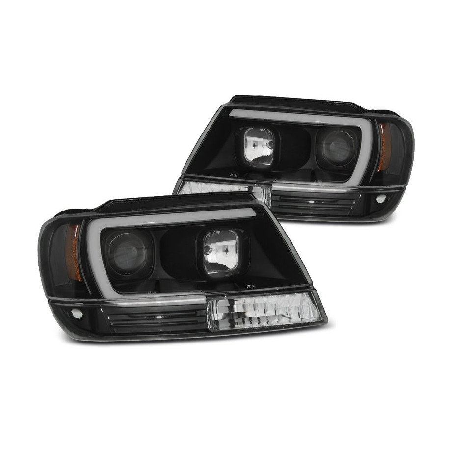 LAMPY CHRYSLER JEEP GRAND CHEROKEE 99-05 BLACK