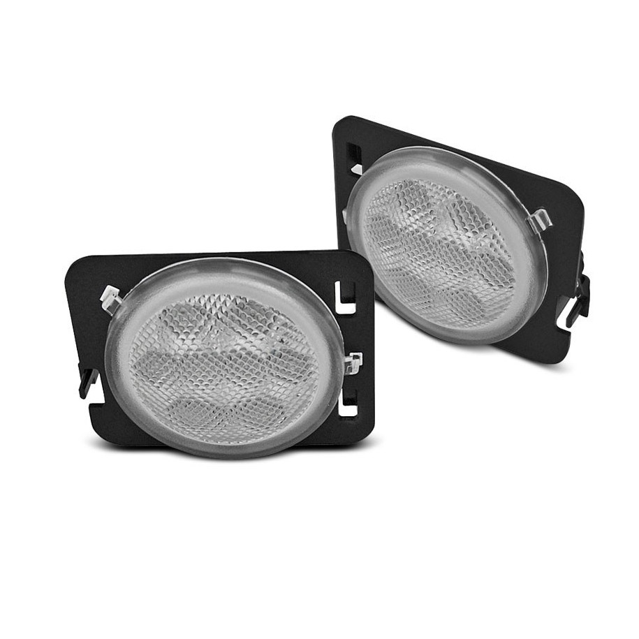 MIGACZE BOCZNE JEEP WRANGLER JK 07-18 LED CHROME