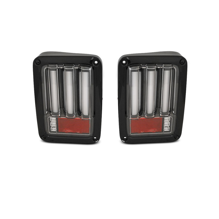 LAMPY DIODOWE JEEP WRANGLER JK 07-18 BLACK LED