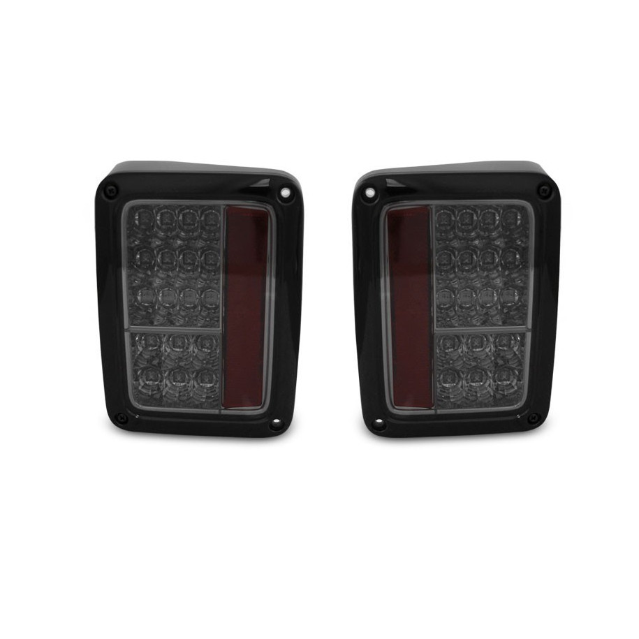 LAMPY DIODOWE JEEP WRANGLER JK 07-18 LED SMOKE