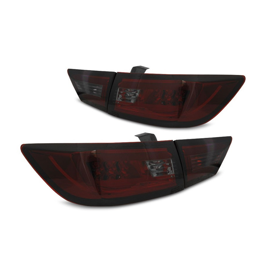 LAMPY DIODOWE RENAULT CLIO IV 2013-16 RED SMOKE LED