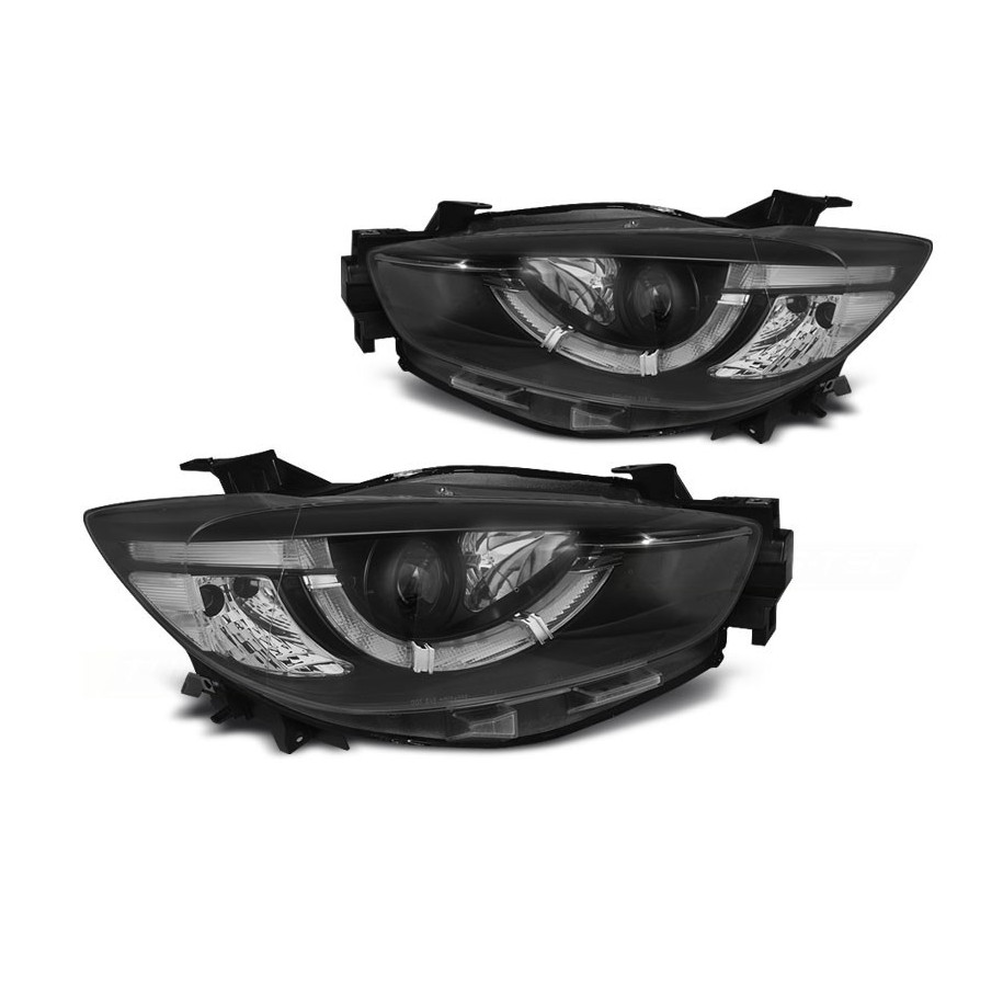 LAMPY MAZDA CX5 11-15 BLACK DRL XENON LED AFS