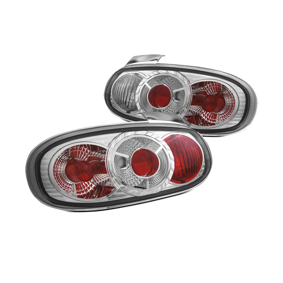 LAMPY TYLNE MAZDA MX5 NB 98-05 CHROME