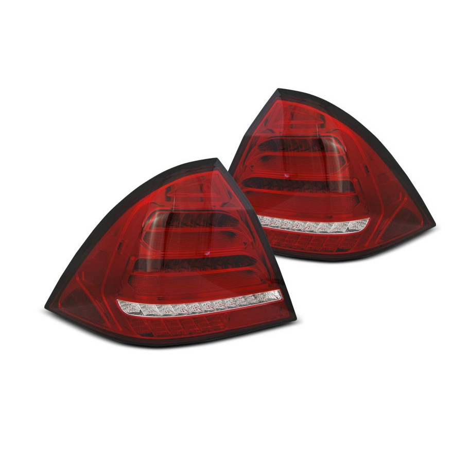 LAMPY MERCEDES W203 SEDAN 00-04 LED BAR R-W SEQ