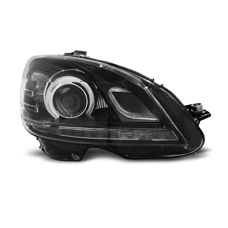 LAMPY MERCEDES W204 07-10 DRL BLACK