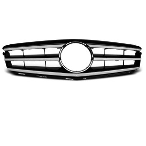 GRILL MERCEDES W204 07-14 AVANTGARDE CHROME-BLACK